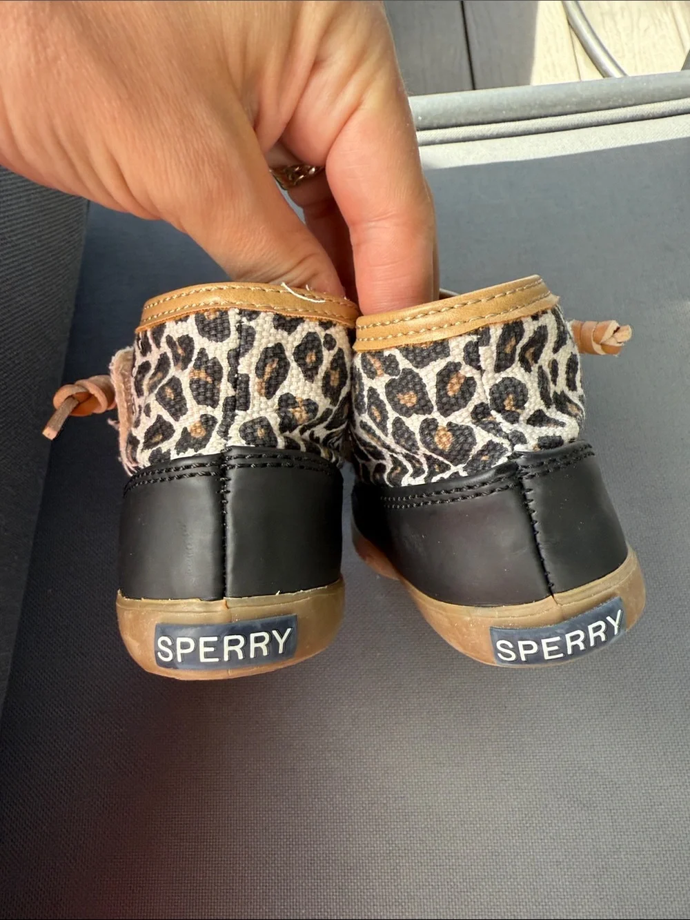 Sperry smoke trim boots